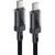 Дата кабель USB-C to USB-C 1.2m 60W stainless steel C12-03 Black Acefast (6974316283317), изображение 2 Дата кабель USB-C to USB-C 1.2m 60W stainless steel C12-03 Black Acefast (6974316283317), изображение 2