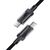 Дата кабель USB-C to USB-C 1.2m 60W stainless steel C12-03 Black Acefast (6974316283317), изображение 4 Дата кабель USB-C to USB-C 1.2m 60W stainless steel C12-03 Black Acefast (6974316283317), изображение 4