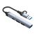 Концентратор ColorWay USB-A/USB-C 4-in-1 USB2.0х2/USB3.0/USB-C2.0 (CW-HUB06), зображення 2 Концентратор ColorWay USB-A/USB-C 4-in-1 USB2.0х2/USB3.0/USB-C2.0 (CW-HUB06), зображення 2