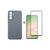 Чехол для мобильного телефона Dengos Kit Samsung Galaxy A56 Carbon + glass (Grey) (DG-KM-138) Чехол для мобильного телефона Dengos Kit Samsung Galaxy A56 Carbon + glass (Grey) (DG-KM-138)