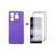 Чохол до мобільного телефона Dengos Kit Xiaomi Redmi Note 14 5G Carbon + 2 pcs glass (Purple) (DG-CTG2P-10)