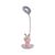 Настольная лампа Kite Bunny LED с аккумулятором, розовая (K24-492-1-2), изображение 2 Настольная лампа Kite Bunny LED с аккумулятором, розовая (K24-492-1-2), изображение 2