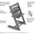 Стульчик для кормления Stokke Tripp Trapp, Storm Grey (серый) (100125), изображение 3 Стульчик для кормления Stokke Tripp Trapp, Storm Grey (серый) (100125), изображение 3