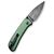 Нож Civivi Qubit, Green Aluminum, Damascus (C22030E-DS1), изображение 3 Нож Civivi Qubit, Green Aluminum, Damascus (C22030E-DS1), изображение 3