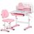 Парта со стулом Mealux Wave Pink (+ полка) (BD-31 PN) Парта со стулом Mealux Wave Pink (+ полка) (BD-31 PN)