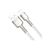 Дата кабель USB 2.0 AM to Lightning 2.0m Cafule Series Metal 2.4A White Baseus (CALJK-B02), изображение 3 Дата кабель USB 2.0 AM to Lightning 2.0m Cafule Series Metal 2.4A White Baseus (CALJK-B02), изображение 3