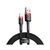 Дата кабель USB 2.0 AM to Lightning 0.5m Cafule 2.4A red+black Baseus (CALKLF-A19), изображение 2 Дата кабель USB 2.0 AM to Lightning 0.5m Cafule 2.4A red+black Baseus (CALKLF-A19), изображение 2