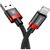 Дата кабель USB 2.0 AM to Lightning 0.5m Cafule 2.4A red+black Baseus (CALKLF-A19), изображение 3 Дата кабель USB 2.0 AM to Lightning 0.5m Cafule 2.4A red+black Baseus (CALKLF-A19), изображение 3