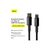 Дата кабель USB-C to Lightning 2.0m Tungsten Gold Fast Charging, PD 20W black Baseus (CATLWJ-A01), изображение 8 Дата кабель USB-C to Lightning 2.0m Tungsten Gold Fast Charging, PD 20W black Baseus (CATLWJ-A01), изображение 8