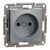 Розетка Schneider Electric ASFORA без заземлення сталь (EPH3000162), изображение 2 Розетка Schneider Electric ASFORA без заземлення сталь (EPH3000162), изображение 2
