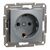 Розетка Schneider Electric ASFORA сталь (EPH2900162), изображение 2 Розетка Schneider Electric ASFORA сталь (EPH2900162), изображение 2