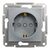 Розетка Schneider Electric ASFORA со штор. сталь (EPH2900262) Розетка Schneider Electric ASFORA со штор. сталь (EPH2900262)