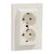 Розетка Schneider Electric ASFORA с заземлением двойная крем 16А (EPH9900123), изображение 2 Розетка Schneider Electric ASFORA с заземлением двойная крем 16А (EPH9900123), изображение 2