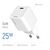 Зарядное устройство ColorWay GaN Mini 25W PD Port PPS USB-C white (CW-CHS052PD-WT), изображение 6 Зарядное устройство ColorWay GaN Mini 25W PD Port PPS USB-C white (CW-CHS052PD-WT), изображение 6