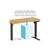 Компьютерный стол OfficePro ODE1260LW Wood/Black (ODE1260LW), изображение 10 Компьютерный стол OfficePro ODE1260LW Wood/Black (ODE1260LW), изображение 10