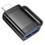 Переходник UA31A Lightning M to USB F OTG Black HOCO (6942007628082), изображение 3 Переходник UA31A Lightning M to USB F OTG Black HOCO (6942007628082), изображение 3
