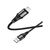 Дата кабель USB 2.0 AM to Lightning 1.0m 2.4A nylon X50 black HOCO (6931474734198), изображение 3