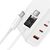 Зарядное устройство Baseus GaN5 Pro Fast Charger 2C+U 140W + Cable 1.0m Type-C 240W white (CCGP100202), изображение 9 Зарядное устройство Baseus GaN5 Pro Fast Charger 2C+U 140W + Cable 1.0m Type-C 240W white (CCGP100202), изображение 9