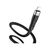 Дата кабель USB 2.0 AM to Lightning 1.0m 2.4A silicone X53 black HOCO (6931474738059), изображение 4 Дата кабель USB 2.0 AM to Lightning 1.0m 2.4A silicone X53 black HOCO (6931474738059), изображение 4