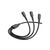 Дата кабель USB 2.0 AM to Lightning+USB-C+Micro 5P 1.0m 2A PVC BX71 black BOROFONE (6974443384543), изображение 3 Дата кабель USB 2.0 AM to Lightning+USB-C+Micro 5P 1.0m 2A PVC BX71 black BOROFONE (6974443384543), изображение 3