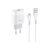 Зарядное устройство HOCO C72A Glorious USB + cable Lightning 10.5W White (6931474712998) Зарядное устройство HOCO C72A Glorious USB + cable Lightning 10.5W White (6931474712998)