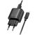 Зарядное устройство HOCO C140A Smart USB QC3.0 + USB to cable Micro Black (6942007627801), изображение 4 Зарядное устройство HOCO C140A Smart USB QC3.0 + USB to cable Micro Black (6942007627801), изображение 4