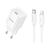 Зарядное устройство HOCO C146A Charm USB-C PD20W + cable USB-C to Lightning White (6942007630252) Зарядное устройство HOCO C146A Charm USB-C PD20W + cable USB-C to Lightning White (6942007630252)