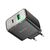 Зарядное устройство HOCO CS42A Smart 1xUSB-C PD30W + 1xUSB QC3.0 Black (6942007620765), изображение 3 Зарядное устройство HOCO CS42A Smart 1xUSB-C PD30W + 1xUSB QC3.0 Black (6942007620765), изображение 3