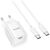 Зарядное устройство HOCO C146A Charm USB-C PD20W + cable USB-C to USB-C White (6942007630269), изображение 2
