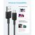 Дата кабель USB 2.0 AM to USB-C 1.8m nylon 322 black Anker (A81H6G11), изображение 2 Дата кабель USB 2.0 AM to USB-C 1.8m nylon 322 black Anker (A81H6G11), изображение 2