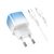 Зарядное устройство HOCO C101A USB-C PD20W + cable USB-C to Lightning Ice Blue (6931474769381), изображение 2 Зарядное устройство HOCO C101A USB-C PD20W + cable USB-C to Lightning Ice Blue (6931474769381), изображение 2