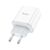 Зарядное устройство HOCO C105A Stage 1xUSB-C PD20W + 1xUSB QC3.0 White (6931474782946), изображение 2 Зарядное устройство HOCO C105A Stage 1xUSB-C PD20W + 1xUSB QC3.0 White (6931474782946), изображение 2