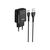 Зарядное устройство HOCO C72Q Glorious USB QC3.0 + cable USB to USB-C 18W Black (6931474732545), изображение 2 Зарядное устройство HOCO C72Q Glorious USB QC3.0 + cable USB to USB-C 18W Black (6931474732545), изображение 2