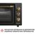 Электропечь Perfelli LAGGIO 37 BLACK RETRO, изображение 3 Электропечь Perfelli LAGGIO 37 BLACK RETRO, изображение 3