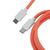 Дата кабель USB-C + USB A to USB-C 1.36m Coiled Aviator orange Keychron (CAB14_KEYCHRON), изображение 2 Дата кабель USB-C + USB A to USB-C 1.36m Coiled Aviator orange Keychron (CAB14_KEYCHRON), изображение 2