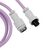 Дата кабель USB-C + USB A to USB-C 1.36m Coiled Aviator purple Keychron (CAB17_KEYCHRON), изображение 3 Дата кабель USB-C + USB A to USB-C 1.36m Coiled Aviator purple Keychron (CAB17_KEYCHRON), изображение 3