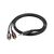 Кабель мультимедийный 3.5mm M to 2xRCA 1.5m Black BOROFONE (6974443382204), изображение 4 Кабель мультимедийный 3.5mm M to 2xRCA 1.5m Black BOROFONE (6974443382204), изображение 4