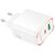 Зарядное устройство BOROFONE BA89A Destello 1xUSB-C PD30W + 1xUSB QC3.0 White (6941991119361), изображение 2 Зарядное устройство BOROFONE BA89A Destello 1xUSB-C PD30W + 1xUSB QC3.0 White (6941991119361), изображение 2