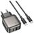 Зарядное устройство BOROFONE BAS54A Absolute 1xUSB-C PD20W + 1xUSB QC3.0 + cable USB-C to USB-C Black (6941991116223), изображение 2 Зарядное устройство BOROFONE BAS54A Absolute 1xUSB-C PD20W + 1xUSB QC3.0 + cable USB-C to USB-C Black (6941991116223), изображение 2
