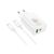 Зарядное устройство BOROFONE BN10 Sunlight 1xUSB-C PD65W + 1xUSB-A + cable USB-C to USB-C White (6974443388206), изображение 3 Зарядное устройство BOROFONE BN10 Sunlight 1xUSB-C PD65W + 1xUSB-A + cable USB-C to USB-C White (6974443388206), изображение 3