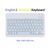 Клавиатура BeCover (245х150 мм) Bluetooth UA Light Blue (713407) Клавиатура BeCover (245х150 мм) Bluetooth UA Light Blue (713407)