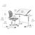 Парта со стулом Evo-kids Ergo Grey (Evo-03 Ergo G), изображение 3 Парта со стулом Evo-kids Ergo Grey (Evo-03 Ergo G), изображение 3