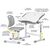 Парта со стулом Evo-kids Ergo Grey (Evo-05 Ergo G), изображение 2 Парта со стулом Evo-kids Ergo Grey (Evo-05 Ergo G), изображение 2
