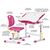 Парта со стулом Evo-kids Ergo Pink (Evo-05 Ergo PN), изображение 2 Парта со стулом Evo-kids Ergo Pink (Evo-05 Ergo PN), изображение 2