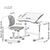 Парта со стулом Evo-kids Ergo Grey (Evo-07 Ergo G), изображение 3 Парта со стулом Evo-kids Ergo Grey (Evo-07 Ergo G), изображение 3