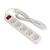 Сетевой фильтр питания ColorWay CW-PSEA53W, 5 розеток/ 3M white (CW-PSEA53W), изображение 4 Сетевой фильтр питания ColorWay CW-PSEA53W, 5 розеток/ 3M white (CW-PSEA53W), изображение 4