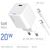 Зарядное устройство ColorWay C101D GaN Mini 20W PD PPS USB-C + cable USB-C to Lightning white (CW-CHS059PDL-WT), изображение 7 Зарядное устройство ColorWay C101D GaN Mini 20W PD PPS USB-C + cable USB-C to Lightning white (CW-CHS059PDL-WT), изображение 7