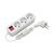 Сетевой удлинитель Electrum C-ES-1813 3.0m, 3 роз, white (C-ES-1813) Сетевой удлинитель Electrum C-ES-1813 3.0m, 3 роз, white (C-ES-1813)