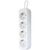 Сетевой удлинитель Defender E450 5.0 m 4 роз white (99227), изображение 2 Сетевой удлинитель Defender E450 5.0 m 4 роз white (99227), изображение 2