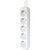 Сетевой удлинитель Defender E550 5.0 m 5 роз white (99231), изображение 2 Сетевой удлинитель Defender E550 5.0 m 5 роз white (99231), изображение 2